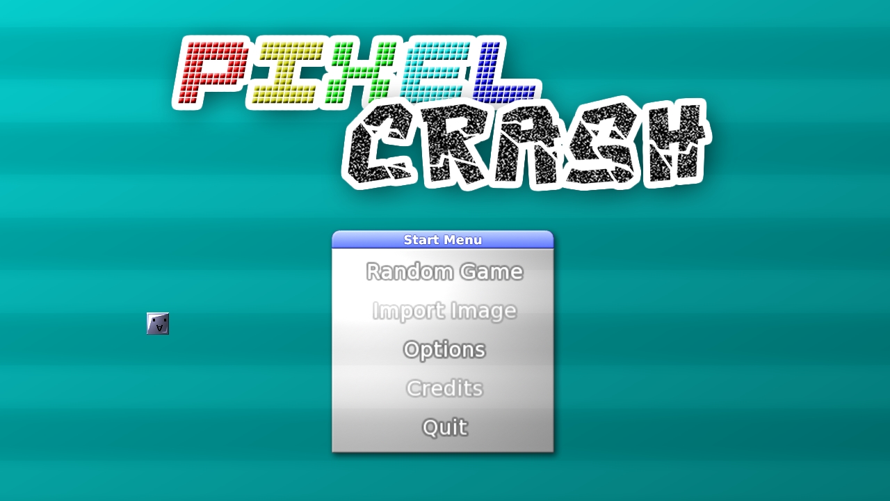PixelCrash title screen