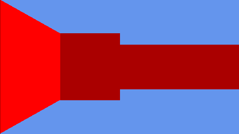 in the beginning there was red and cornflower blue