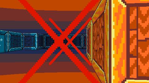 sometimes what you need are large transparent red X walls